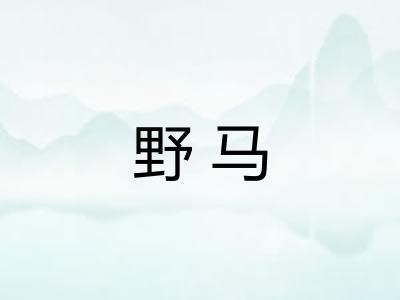 野马 野马
