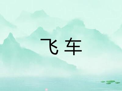 飞车 飞车