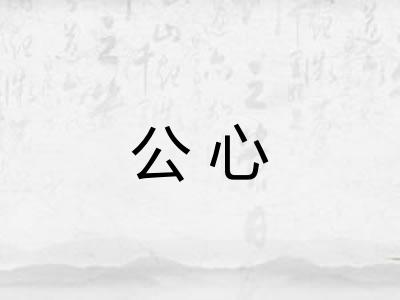公心 公心