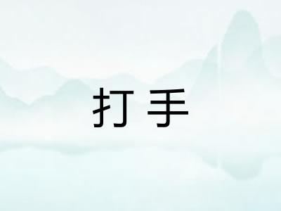 打手 打手
