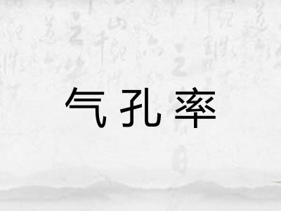 气孔率 气孔率