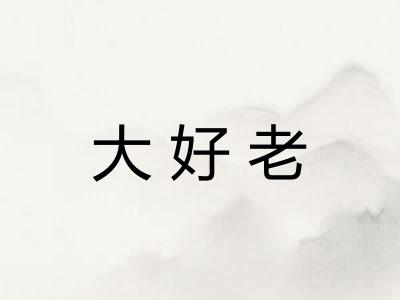 大好老 大好老