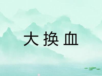 大换血