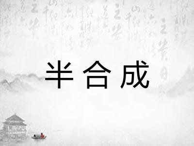 半合成 半合成