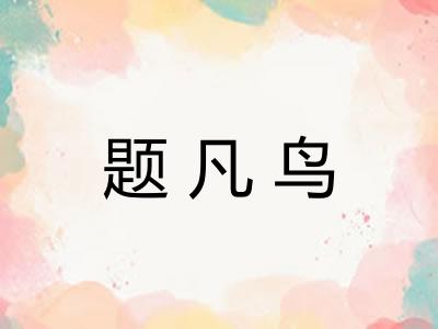 题凡鸟 题凡鸟