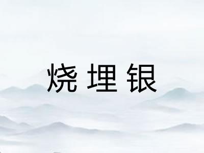 烧埋银 烧埋银