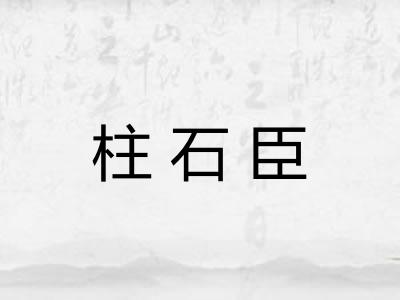柱石臣