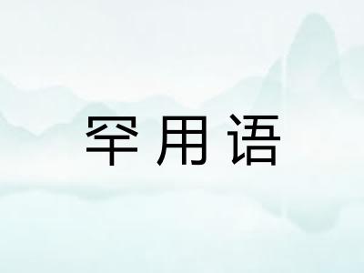 罕用语