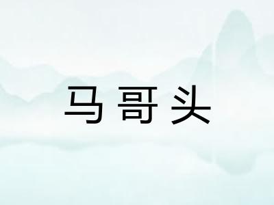 马哥头 马哥头