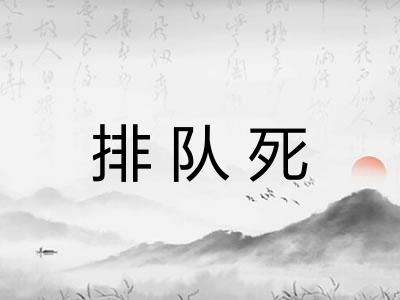 排队死