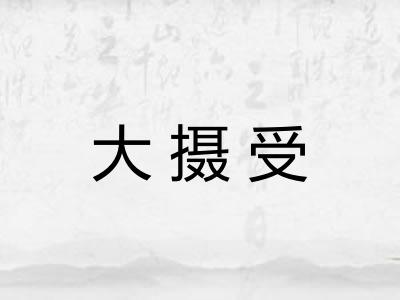 大摄受 大摄受