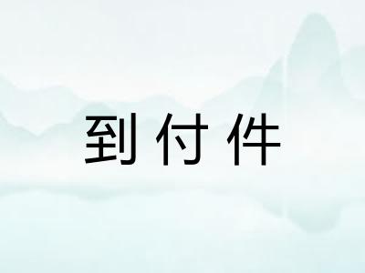 到付件 到付件