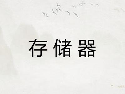 存储器 存储器