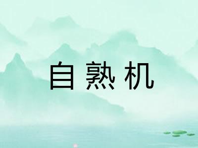 自熟机