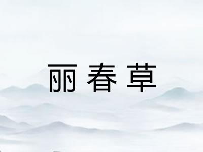 丽春草 丽春草