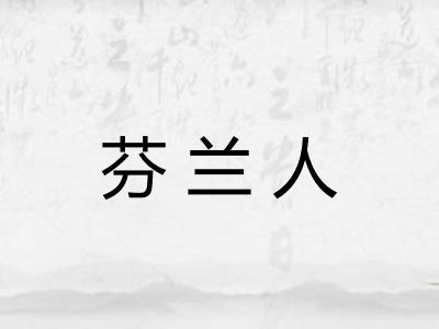 芬兰人 芬兰人