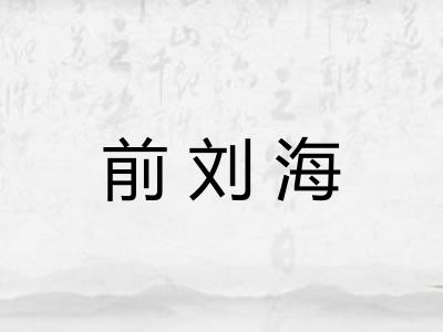 前刘海 前刘海