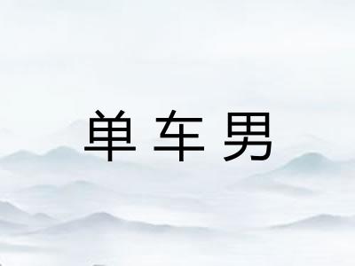 单车男
