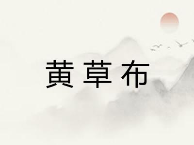 黄草布 黄草布