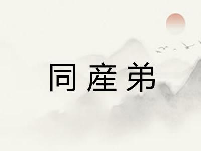 同産弟 同産弟