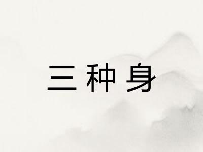 三种身 三种身