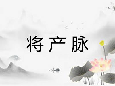 将产脉