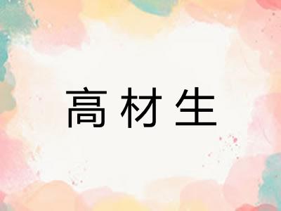 高材生