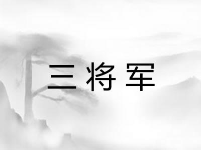 三将军 三将军