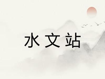 水文站 水文站