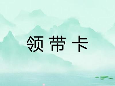 领带卡