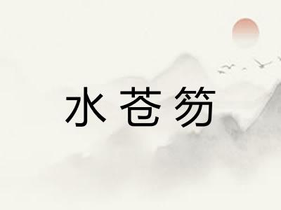 水苍笏 水苍笏