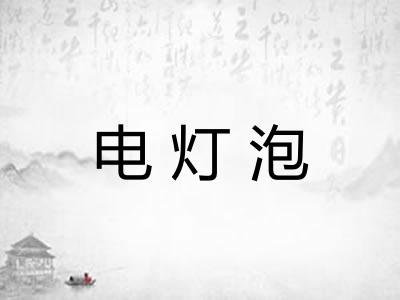 电灯泡 电灯泡