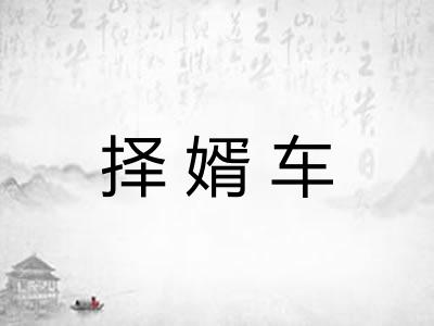 择婿车 择婿车
