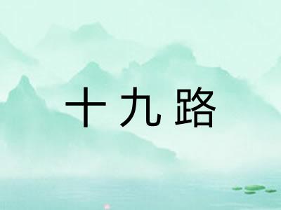 十九路