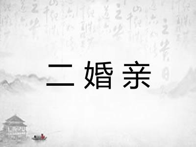 二婚亲 二婚亲