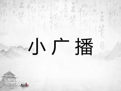 小广播