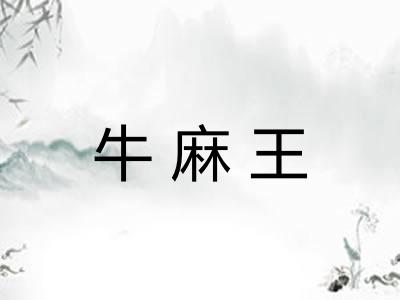 牛麻王
