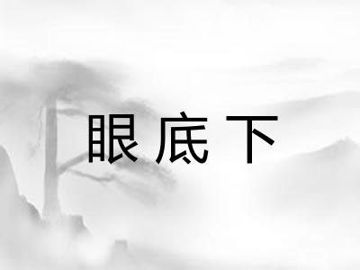 眼底下