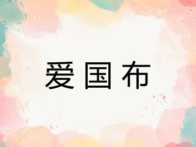 爱国布 爱国布