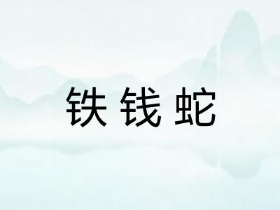 铁钱蛇 铁钱蛇
