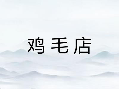 鸡毛店 鸡毛店