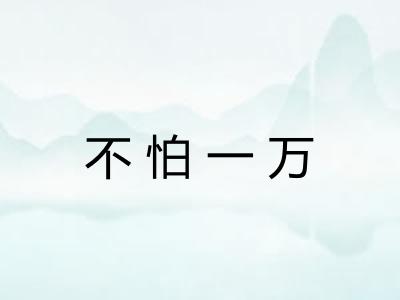不怕一万