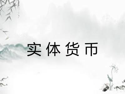 实体货币 实体货币