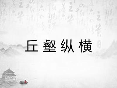 丘壑纵横 丘壑纵横