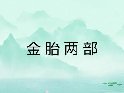 金胎两部 金胎两部