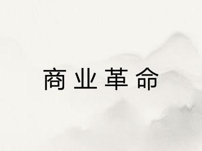 商业革命 商业革命