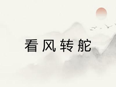 看风转舵 看风转舵