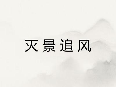 灭景追风 灭景追风