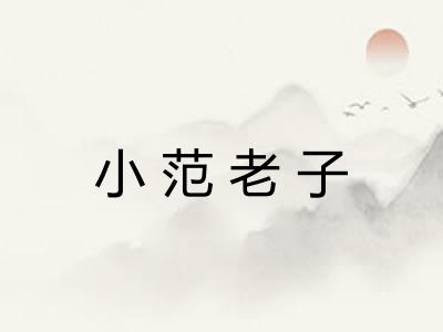小范老子 小范老子