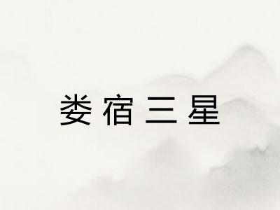 娄宿三星 娄宿三星